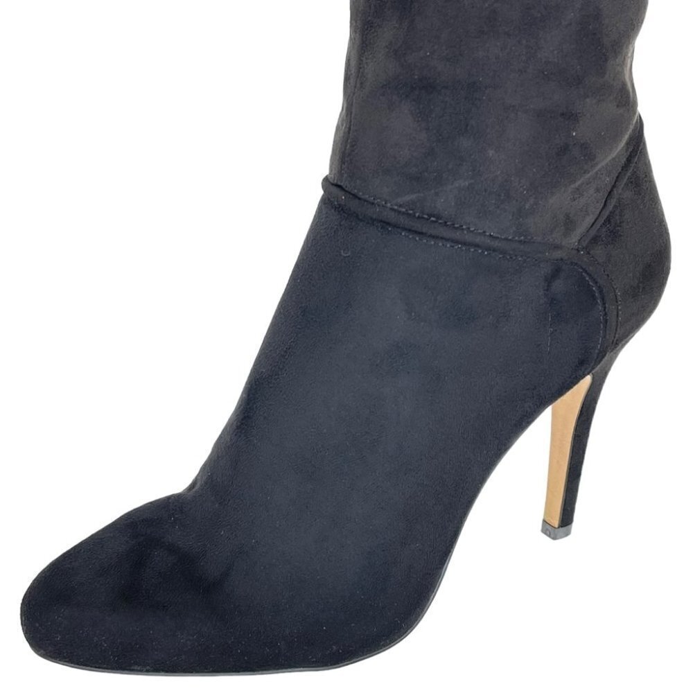 International Concepts Taisa Black Microsuede Knee High Womens Boots Size 9M - Picture 6 of 10